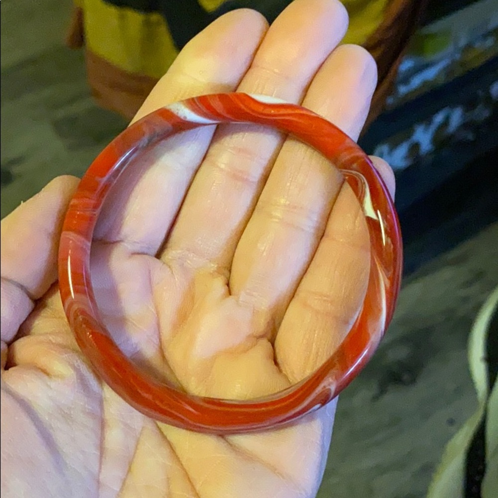Vintage Red Jade bracelet
